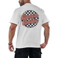 Bookish Baddie Retro Aesthetic Typography Men's Back Print T-Shirt
