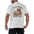 Bookish Feral Moms Book Club Raccoon Mother's Day Bookworm Men's Back Print T-Shirt Bookish Feral Moms Book Club Raccoon Mother's Day Bookworm Men's Back Print T-Shirt