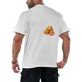 Chicken Nugget Saying Introvert Nuggie Foodie Food Men's Back Print T-Shirt Chicken Nugget Saying Introvert Nuggie Foodie Food Men's Back Print T-Shirt