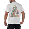 Christmas Audiology Tree Audiology Student Graduation Men's Back Print T-Shirt
