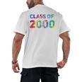 Class Of 2000 School Reunion College Highschool Graduation Premium Tri-Blend Men's Back Print T-Shirt