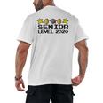 Class Of 2020 Senior Retro Video Game Graduation Gamer Men's Back Print T-Shirt