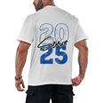 Class Of 2025 Senior Graduation 2025 Blue Men's Back Print T-Shirt
