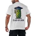 Class Of 2026 Graduation Pickle Trendy Graduate Humor Men's Back Print T-Shirt