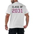 Class Of 2031 Graduation T-Shirt Men's Back Print T-Shirt
