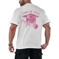 Class Of 2032 Senior 2032 Back To School 2032 Graduation Cap Men's Back Print T-Shirt