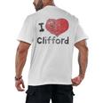Clifford The Big Red Dog I Heart Clifford Childrens Books Men's Back Print T-Shirt