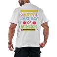 Cool Stylish Happy Last Day Of School Shirt Graduation Men's Back Print T-Shirt