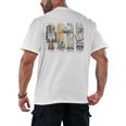 Coquette Bookworm Reading Enthusiast Book Lover Book Men's Back Print T-Shirt