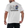 Cute Graduation Cat Masters High School T-Shirt For Men Women Kids Men's Back Print T-Shirt