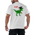 Dinosaur Rawr Diploma Graduate Graduation Men's Back Print T-Shirt