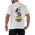 Disney Mickey Mouse Peace Out Totally Retro Graduation Men's Back Print T-Shirt