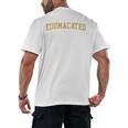 Edumacated Grad College Graduation Men's Back Print T-Shirt