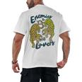 Enemies To Lovers Jaguar Tee Romance Book Plot Device Trope Men's Back Print T-Shirt