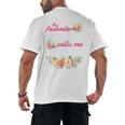 My Favorite Teacher Calls Me Mom Graduation Men's Back Print T-Shirt