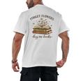 Forget Flowers Buy Me Books Book Lover Men's Back Print T-Shirt