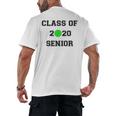 FUN CLASS OF 2020 SENIOR TENNIS GRADUATION GIFT SHIRT Men's Back Print T-Shirt