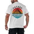 Future Archaeologist Pyramid Archaeology Student Graduation Men's Back Print T-Shirt