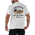 I Graduated Can I Go Back To Bed Sloth Graduation Cap Men's Back Print T-Shirt