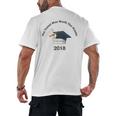Graduation 2018 The Tassel Was Worth The Hassle Men's Back Print T-Shirt