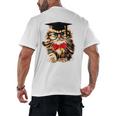 Graduation Cat Class Of 2023 Men's Back Print T-Shirt