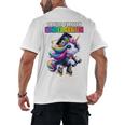 Graduation Kindergarten Unicorn Roller Skate Girls Grad Men's Back Print T-Shirt