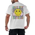 Groovy Next Stop 2nd Grade 1st Grade Graduation 2025 Men's Back Print T-Shirt