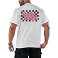 Groovy Senior Class Of 2026 Coquette Pink Bow Graduation Men's Back Print T-Shirt