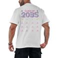 Grow With Me Graduation First Day Of School Class Of 2035 Men's Back Print T-Shirt