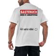 Guest Book Wir Waren Dabei Mein 57 Geburtstag German Men's Back Print T-Shirt