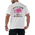 Happy Last Day Of School Coquette Bow Graduation Girls Kids Men's Back Print T-Shirt