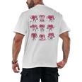 Heart Reading Books Valentine Teacher Boy Girl Book Lover Men's Back Print T-Shirt