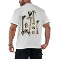 Hip And Leg Bones Book Print Vintage Human Bones Men's Back Print T-Shirt
