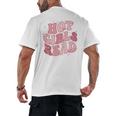 Hot Girls Read Cute Book Lover Reading Club Men's Back Print T-Shirt