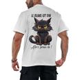 Humor Provocateur Sarcasm Closes The Silence Introvert Chat Men's Back Print T-Shirt