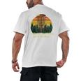 Id Rather Be Playing With My Disc Introvert Disc Golf Raglan Baseball Tee Men's Back Print T-Shirt