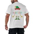 The Introvert Elf Christmas Family Matching Fun Xmas Top Men's Back Print T-Shirt
