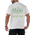Introvert Farming Life Gardening For Geeky Plant Lover Men's Back Print T-Shirt