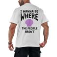 Introverted Sarcastic Humor Antisocial Introvert Men's Back Print T-Shirt