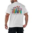 It's A Good Day To Read A Book Floral Book Lovers Librarian Men's Back Print T-Shirt It's A Good Day To Read A Book Floral Book Lovers Librarian Men's Back Print T-Shirt