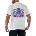 Just A Girl Who Loves Dragons And Books Cute Dragon Reading Premium Tri-Blend Men's Back Print T-Shirt Just A Girl Who Loves Dragons And Books Cute Dragon Reading Premium Tri-Blend Men's Back Print T-Shirt