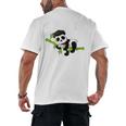 I Did It Kawaii Panda With Graduation Cap Diploma Men's Back Print T-Shirt