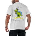 Kids Dinosaur Pre-K Graduation TShirt Kids Preschool Graduation Men's Back Print T-Shirt