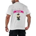 Kids Kindergarten Graduate 2018 Graduation Girls Men's Back Print T-Shirt