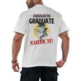 Kids Kindergarten Nailed It Shirt 2019 Shark Graduation Tee Men's Back Print T-Shirt