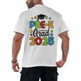 Kids Pre-K Grad 2025 Preschool Prek Graduation Men's Back Print T-Shirt