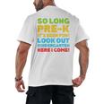 Kids So Long PRE-K It's Been Fun Shirt Boy Girl Graduation Men's Back Print T-Shirt