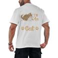 Kitty Pet Lover Introvert Person Cats Show Family Member Men's Back Print T-Shirt