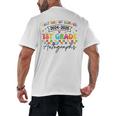 Last Day Of School Autograph 1st Grade Graduation Boys Girls Men's Back Print T-Shirt