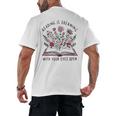 Librarian Cute Bookish It's A Good Day To Read A Book Lover Men's Back Print T-Shirt